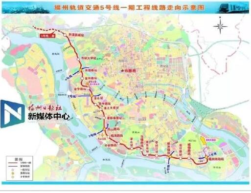 福州地铁线路图的演变与更新
